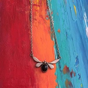 Onyx stone 925 necklace